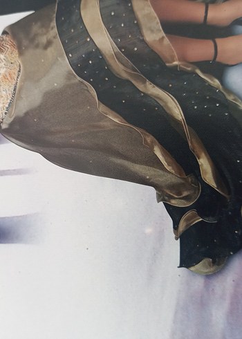 Straplez ön biraz kısa arkasi uzun Nişan Elbisesi - Görsel 3