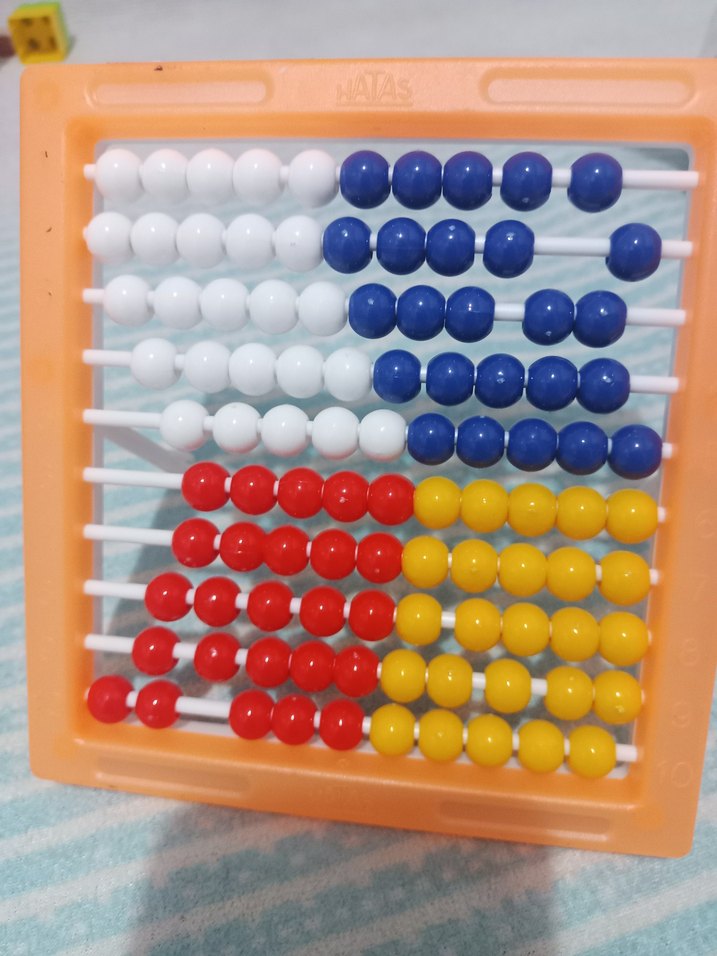 Renkli Eğitici Abaküs ve Sayı Taşları - Görsel 4