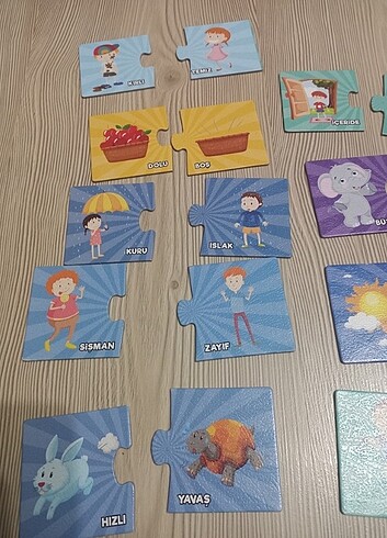 Zıt kelimeler oyun karti - Görsel 2