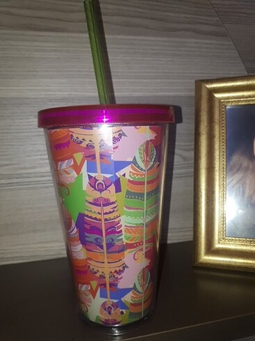 Starbucks 473 ml Orijinal Starbuck's mug/ bardak pipetli.. yepyeni