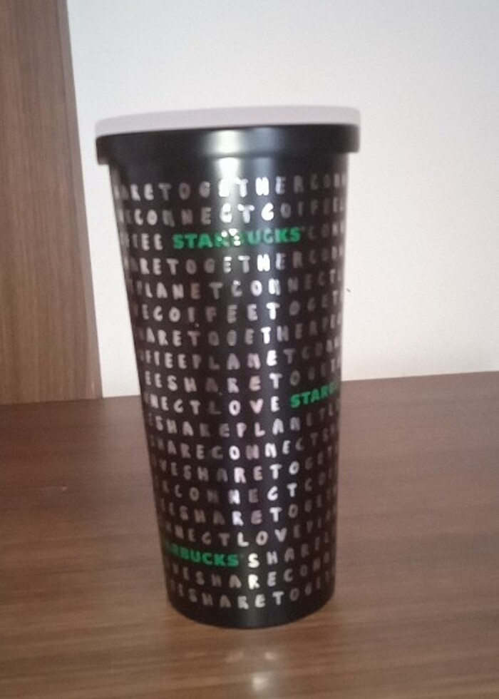 Starbuck's pipetli çelik mug - Görsel 2