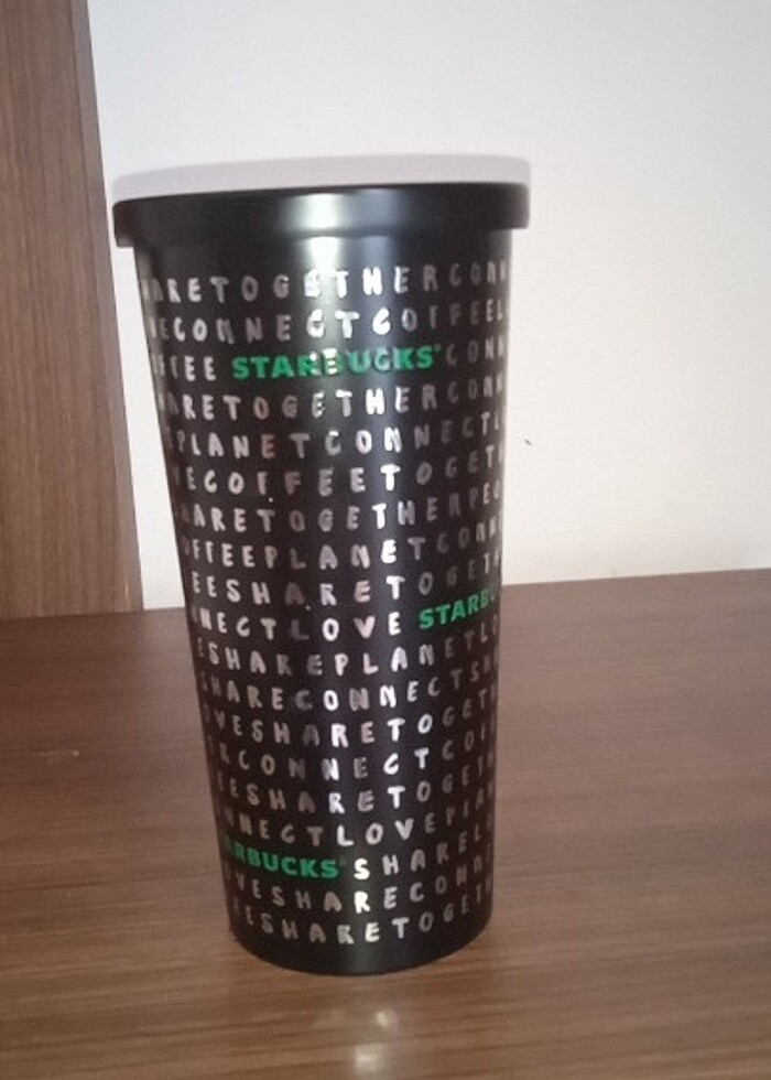Starbuck's pipetli çelik mug - Görsel 3