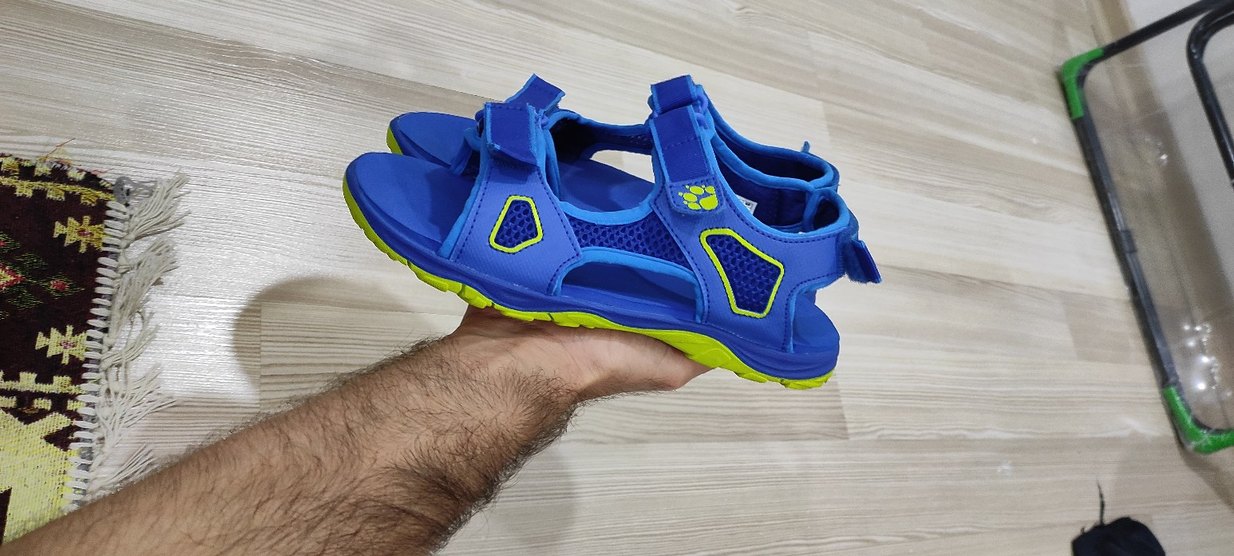Jack Wolkskin Mavi Erkek Cırt Cırtlı Spor Sandalet - Görsel 2