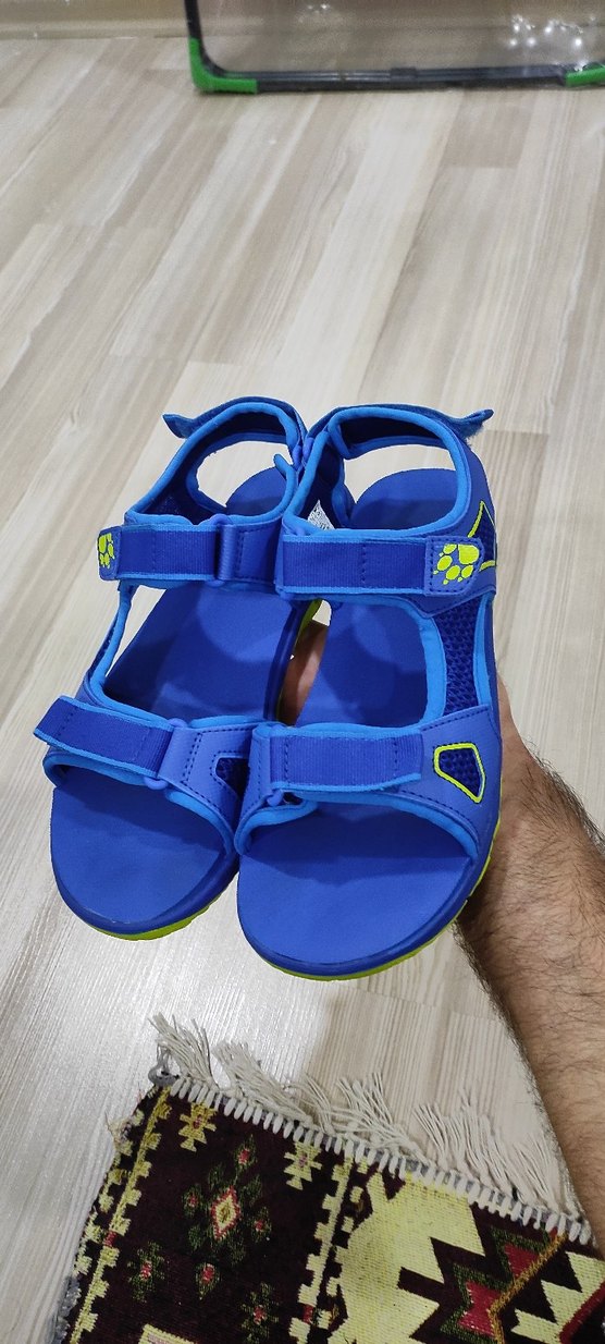Jack Wolkskin Mavi Erkek Cırt Cırtlı Spor Sandalet - Görsel 3