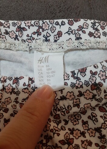 12-18 Ay Beden H&M bebek tayt
