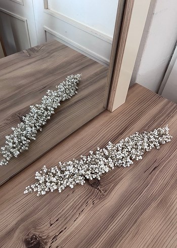 Boncuklu Bohem Kadın Saç Aksesuarı gelin tacı - Görsel 2