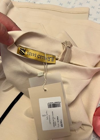 Selvi Cetin Krem Yuksek Bel Pantolon
