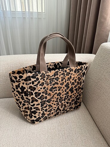 Beden Bonheur leopar çanta