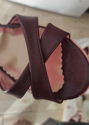 37 Beden bordo Renk Bordo Kadın Dolgu Topuklu Sandalet