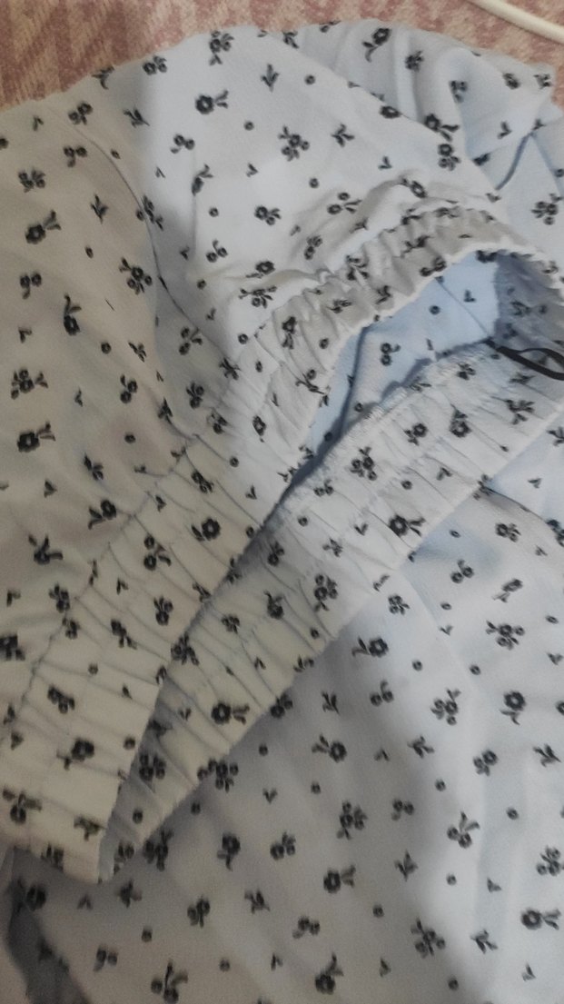 Yuksek bel bol paça pantolon kumaşı tril tril i - Görsel 5