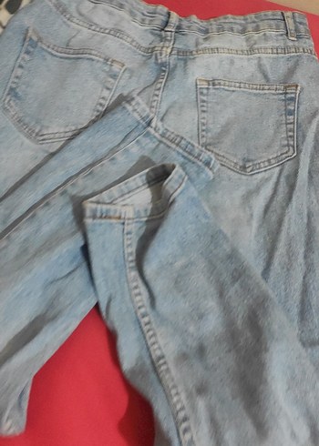 m Beden yüksek bel yumuşak kot pantolon
