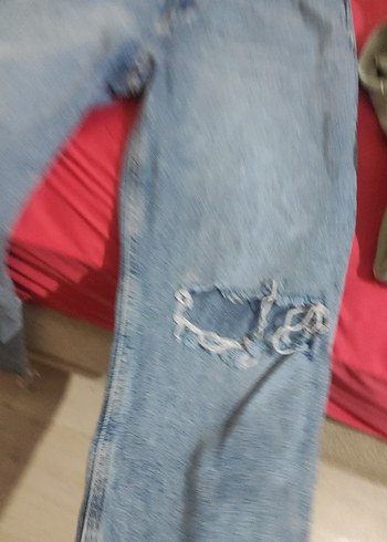 40 Beden mavi Renk Kadın Mavi Bol Kesim kotu çok güzel Kot Pantolon