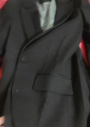 s Beden siyah Renk Siyah Kadın Düğmeli Blazer Ceket ve pantolonu yepyeni yüksek bel