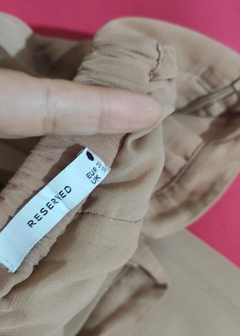 Bej Pilili uzun Etek astarlı - Görsel 9