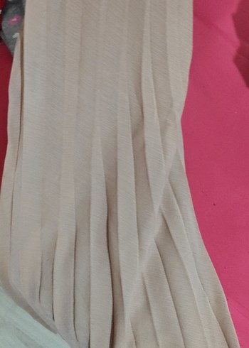 Bej Pilili uzun Etek astarlı - Görsel 7