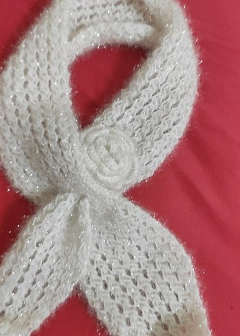 el örgüsü Kızlar için Beyaz Örgü Sıcak Terlik - Görsel 4