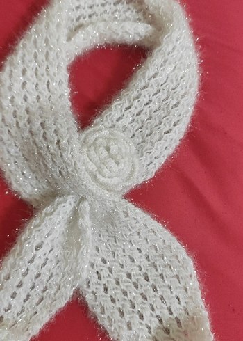 el örgüsü Kızlar için Beyaz Örgü Sıcak Terlik - Görsel 3