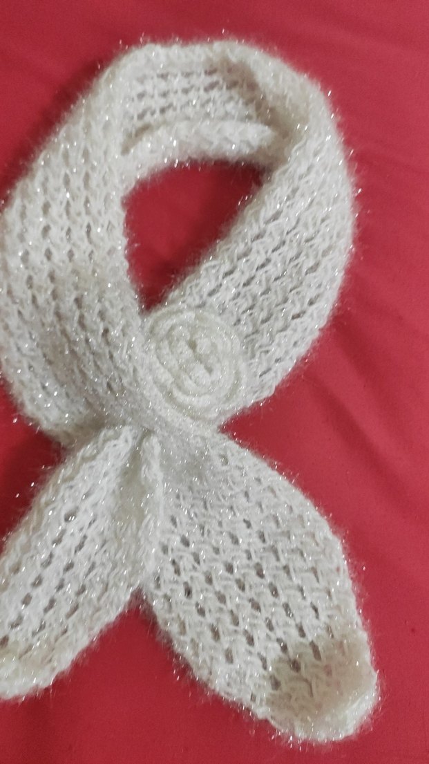 el örgüsü Kızlar için Beyaz Örgü Sıcak Terlik - Görsel 4