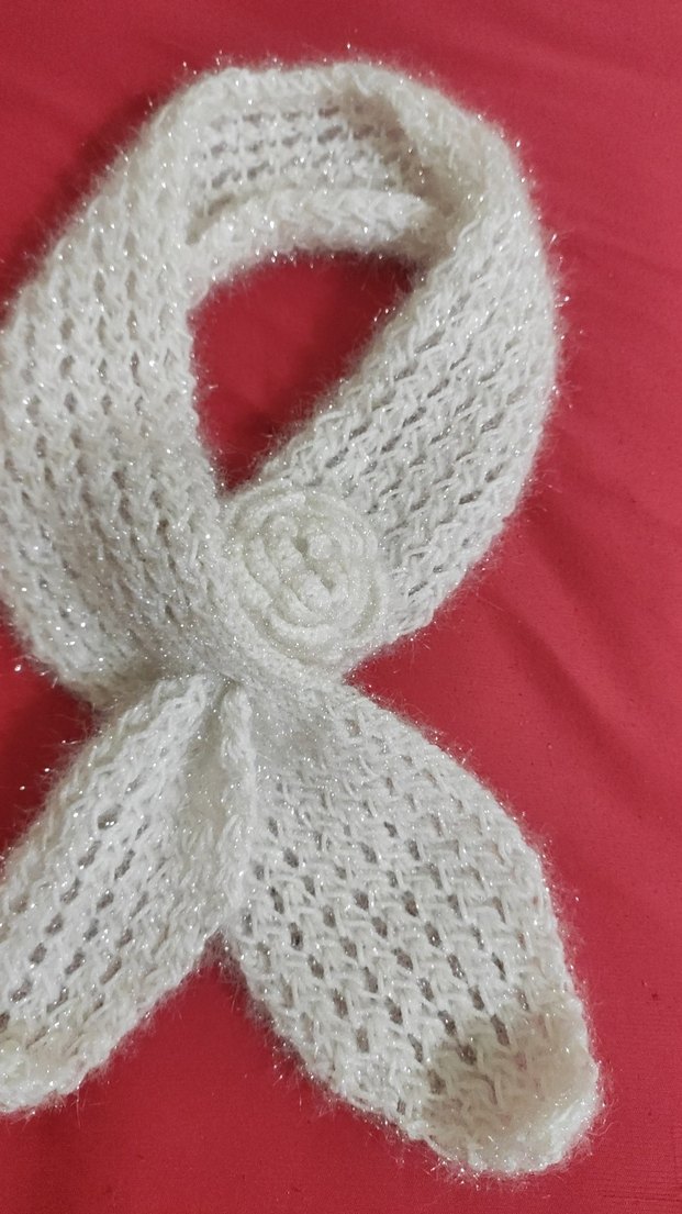 el örgüsü Kızlar için Beyaz Örgü Sıcak Terlik - Görsel 3