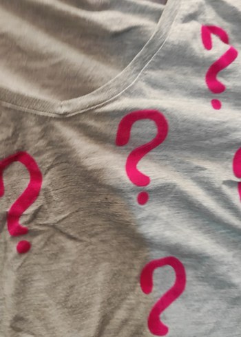 Gri Baskılı Hamile Tişörtü, Uzun Kollu, Salaş - Görsel 4