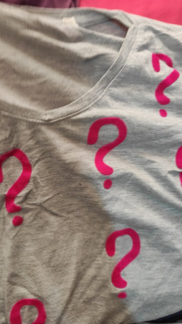 Gri Baskılı Hamile Tişörtü, Uzun Kollu, Salaş - Görsel 4