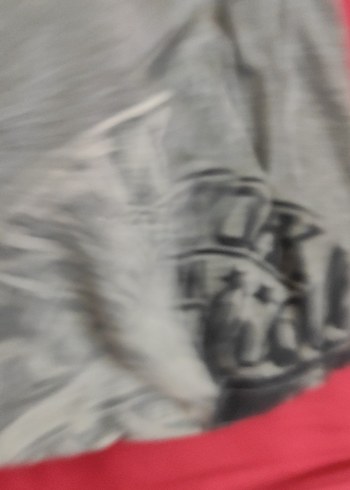 Gri Pamuklu Baskılı Hamile Tişörtü - Görsel 5