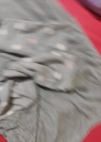 Gri Kedi Baskılı Peluş Detaylı Tişört - Görsel 6