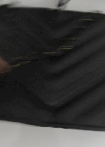 Zincir Detaylı Siyah Desenli Kadın kol ve el çantası Çantası - Görsel 7