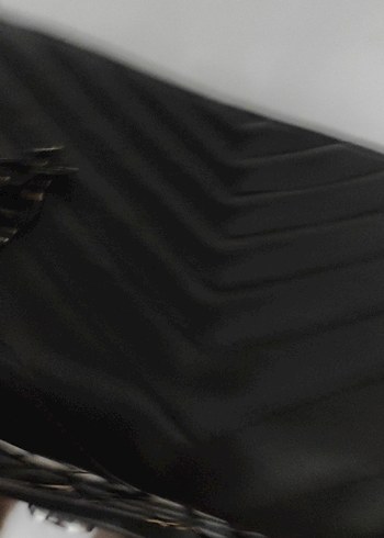 Zincir Detaylı Siyah Desenli Kadın kol ve el çantası Çantası - Görsel 5