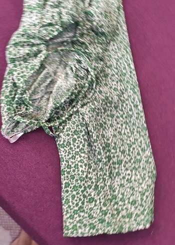 Yeşil Bağcıklı elbise diz altına iniyor boyu - Görsel 7