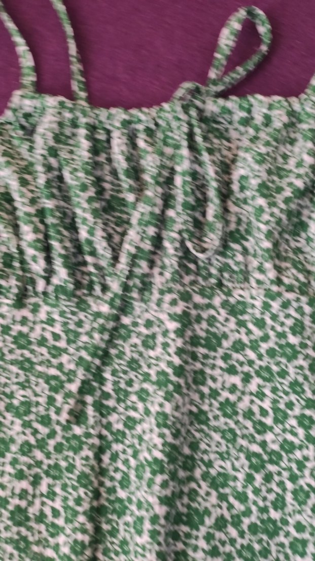 Yeşil Bağcıklı elbise diz altına iniyor boyu - Görsel 4