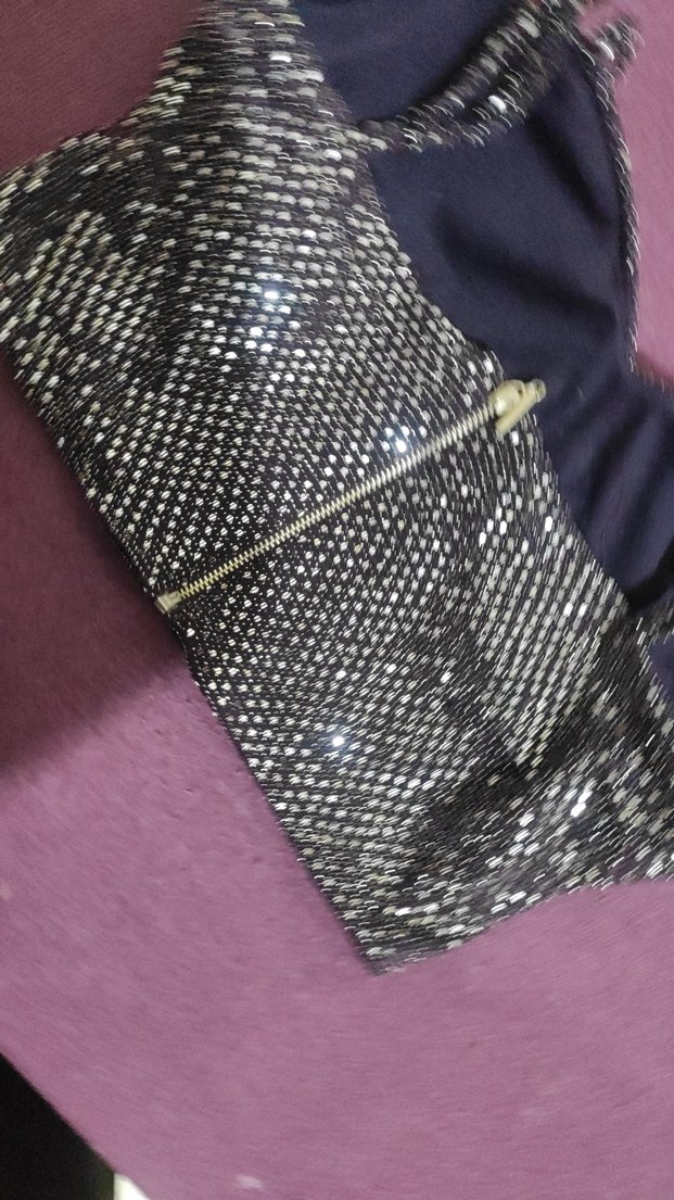 Kadın Payetli Mini crop esnek - Görsel 5