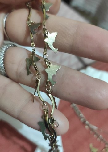 Altın Renk Zincir Detaylı Kadın El Zinciri - Görsel 4