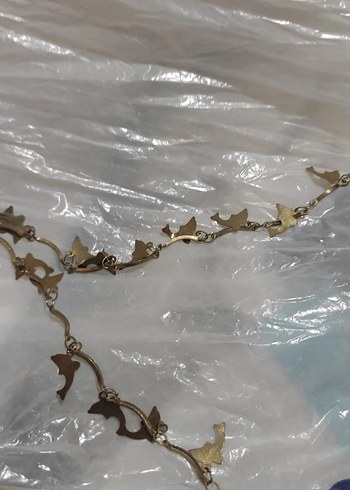 Altın Renk Zincir Detaylı Kadın El Zinciri - Görsel 3