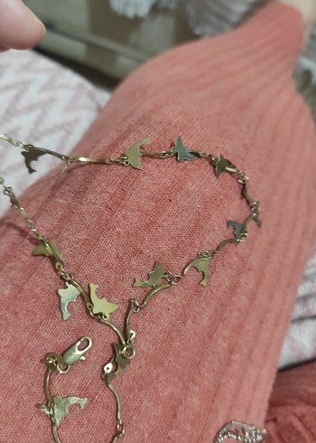 Altın Renk Zincir Detaylı Kadın El Zinciri - Görsel 6