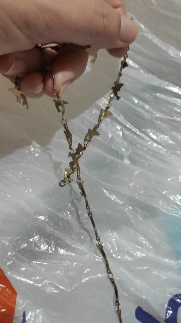 Altın Renk Zincir Detaylı Kadın El Zinciri - Görsel 2