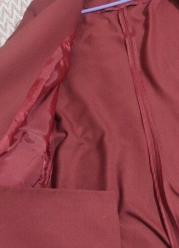 40 Beden bordo Renk Bleyzir çeket