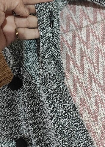 m Beden Düğmeli elbise