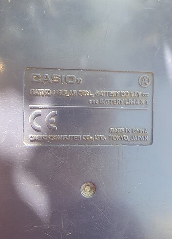 Casio güneş enerjili hesap makinesi  - Görsel 7