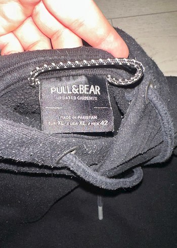 Pull and Bear Düz Siyah Uzun Kollu Kadın Üstü