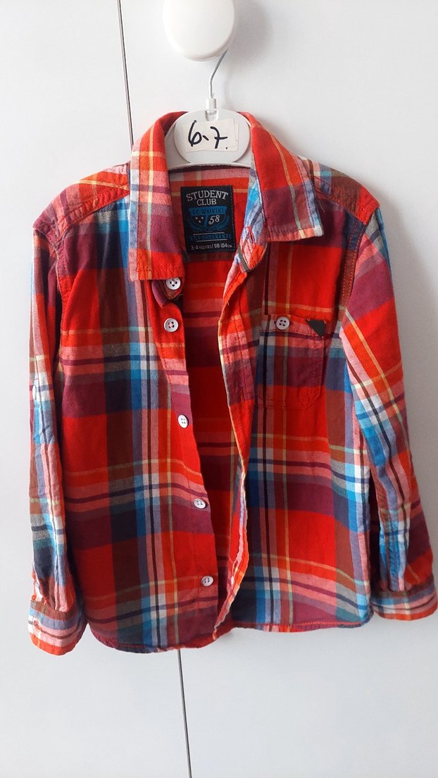 Renkli Ekose Desenli Erkek Gömlek - Görsel 3