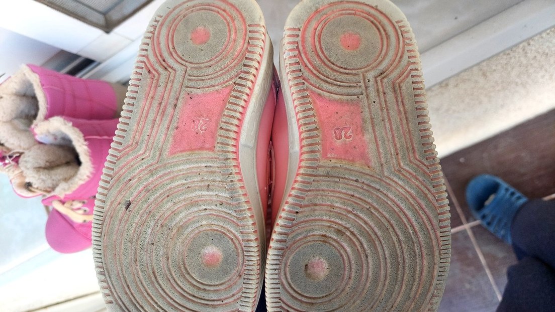 Pembe Kız Çocuk Sneakers Velcro Bağcıklı - Görsel 4