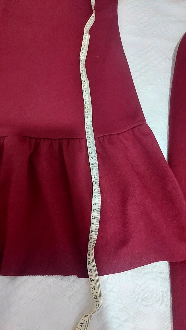 Bordo Kadın Uzun Kollu Takım Elbise - Görsel 2