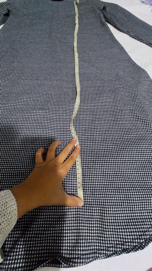 Gri Uzun Kollu kilo kesim Uzun tunik - Görsel 2