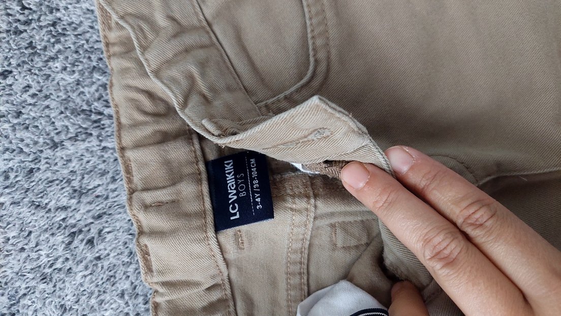 Süet Kemerli Normal Kesim Pantolon - Görsel 3