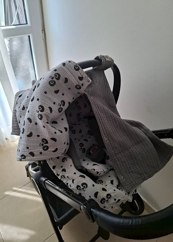 Gri PRAVA Bebek Arabası ve Oto Koltuğu Seti - Görsel 7