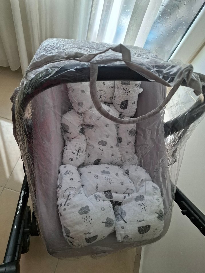 Gri PRAVA Bebek Arabası ve Oto Koltuğu Seti - Görsel 4