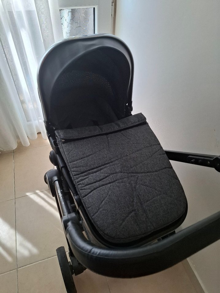 Gri PRAVA Bebek Arabası ve Oto Koltuğu Seti - Görsel 3