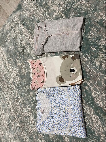 Hamile ve emzirme pijama takımı lohusa elbise gecelik - Görsel 7