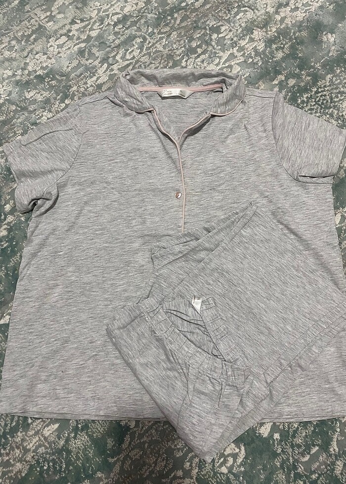 Hamile ve emzirme pijama takımı lohusa elbise gecelik - Görsel 3